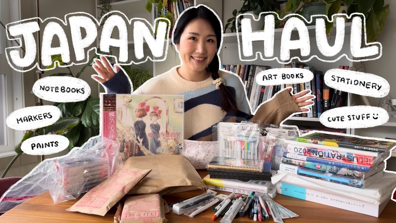 Japanese Art Supplies Haul ☆ Notebooks, Pens, Art Books, and Everything Else!