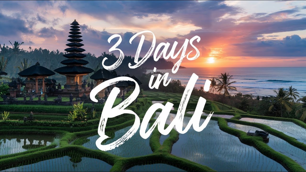 3 DAYS IN BALI , 8K NEW VIDEO ,Perfect Itinerary!