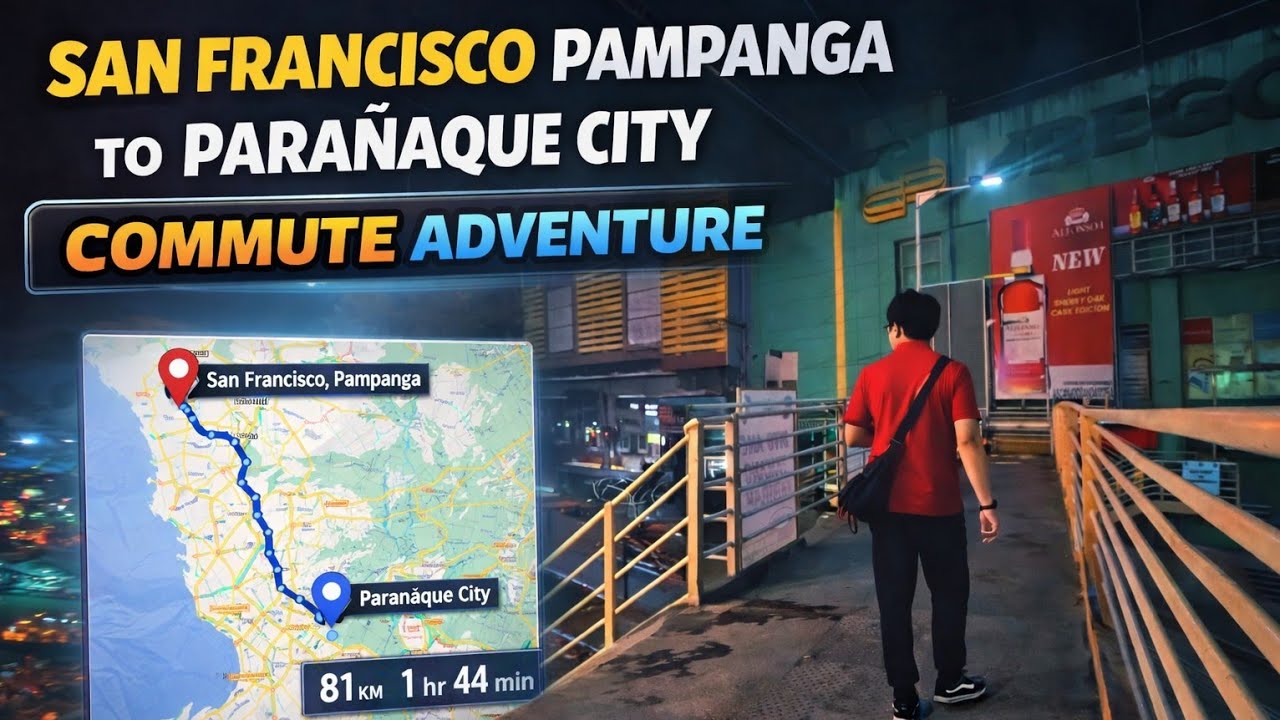 Pampanga to Parañaque #adventure #commute #manila #nightwalk #insta360goultra 