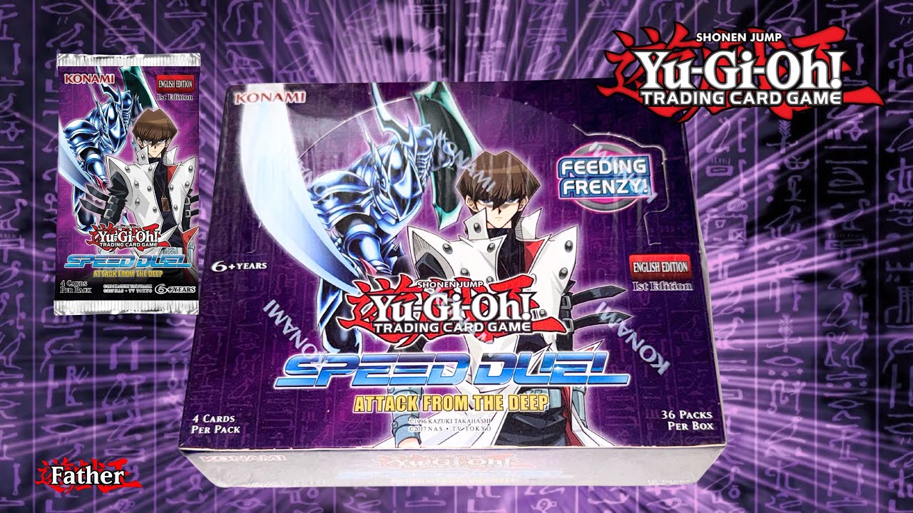 Распаковка бустерного бокса Yu-Gi-Oh! Speed ​​Duel: Attack from the Deep.