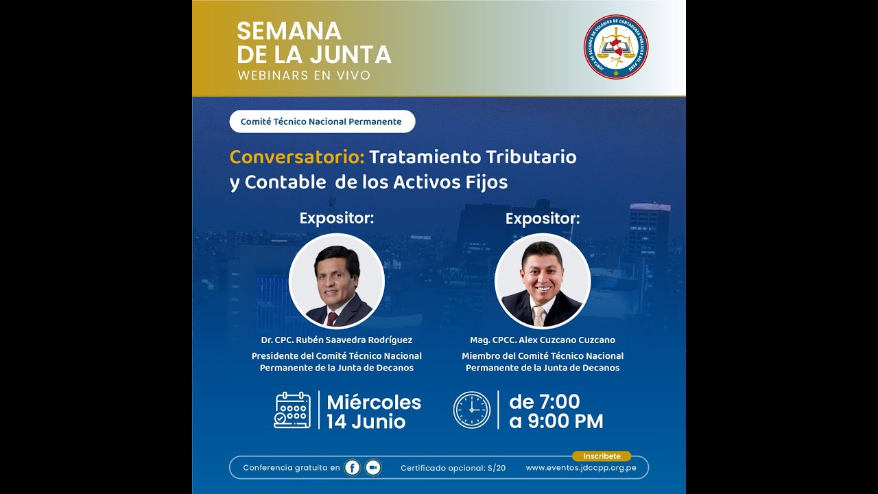 Conversatorio: Tratamiento Tributario y Contable de los Activos Fijos