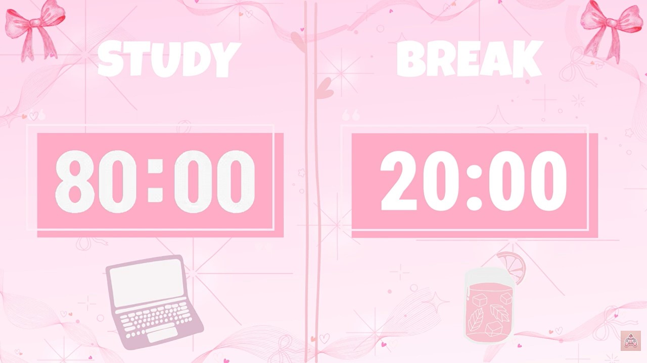 80/20 Pomodoro For Deep Focus Study | 5-Hour Study With Me 🎧📚