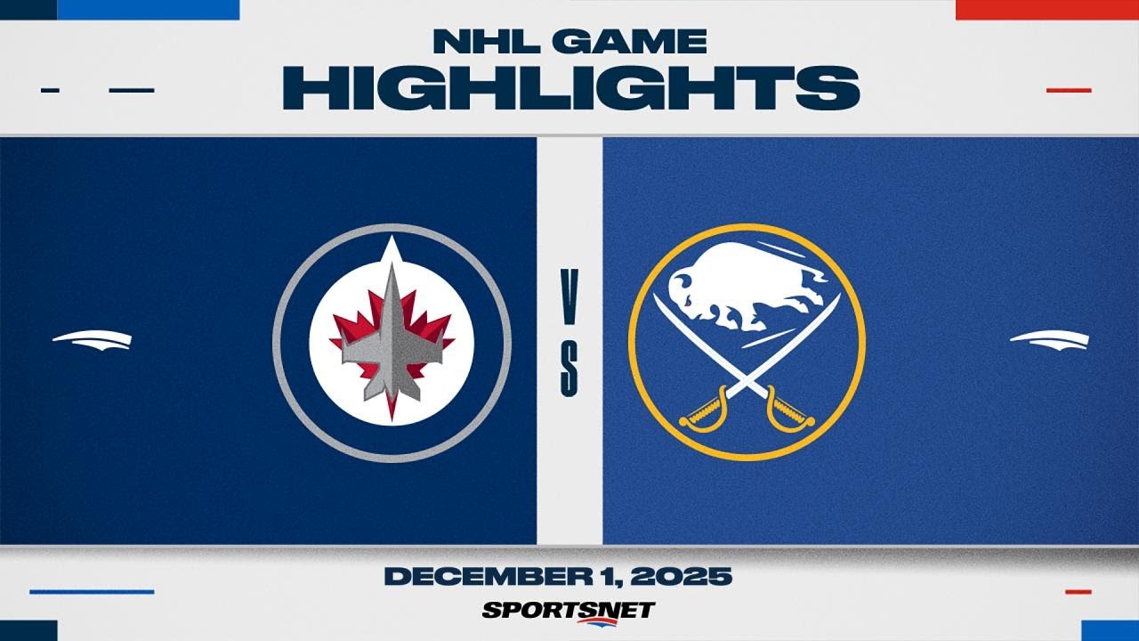 NHL Highlights | Jets vs. Sabres - December 1, 2025