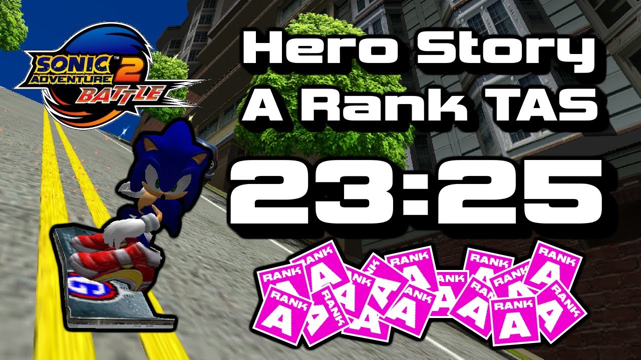 [TAS] Sonic Adventure 2 «Hero Story A-Ranks» в 23:25 IGT