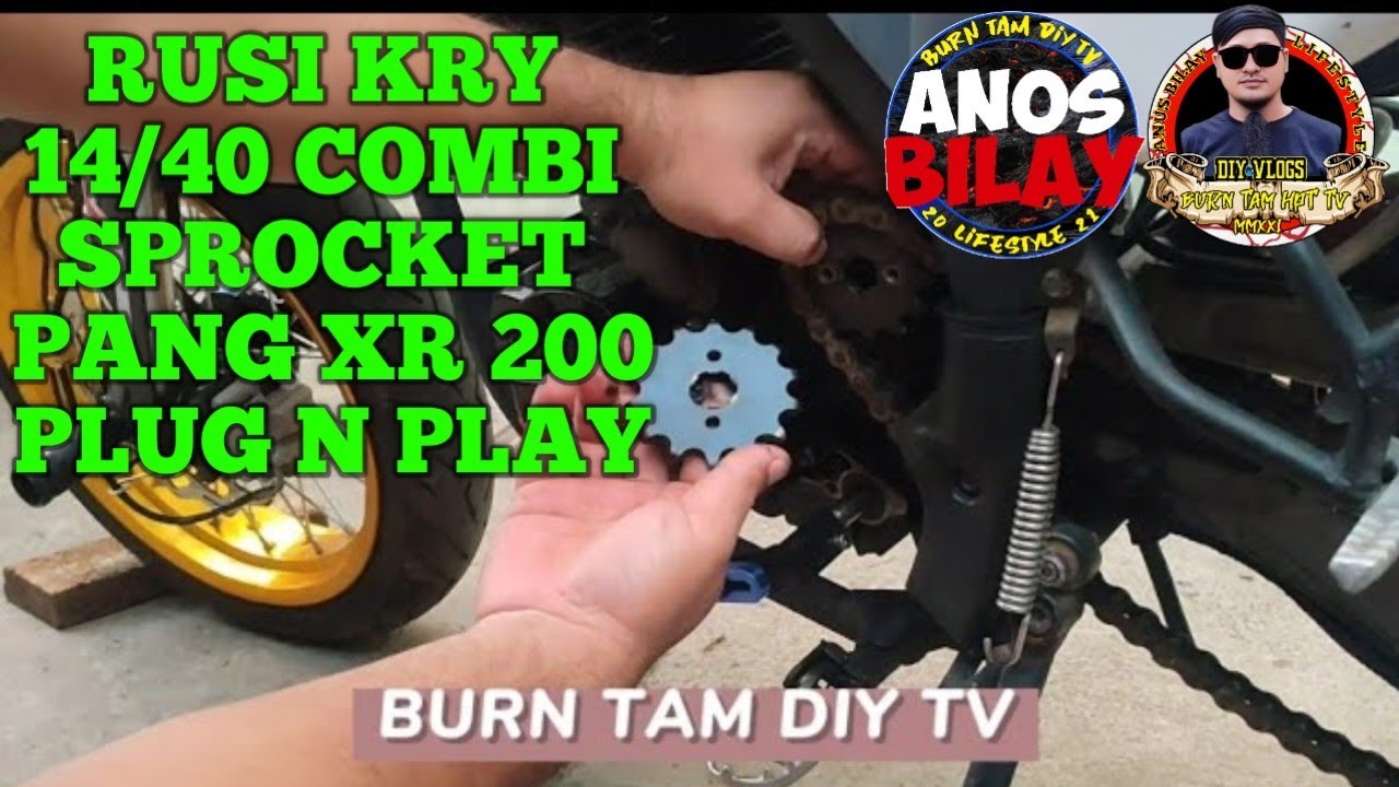 KRY 200 INSTALLING 14*40 HONDA XR200 SPROCKET |  WOW LAKAS NG TOP SEED✅💪