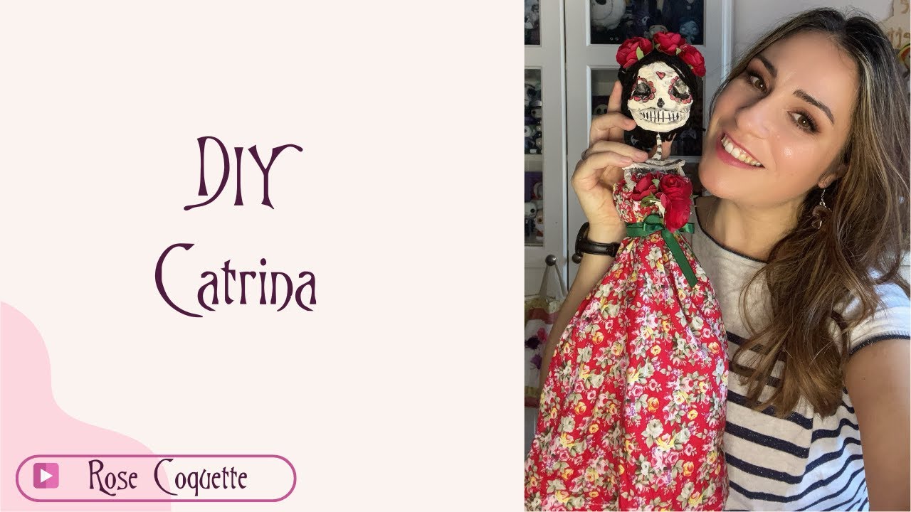 Diy: Catrina de papel #catrina #manualidades #halloween