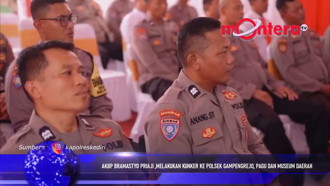 AKBP BRAMASTYO PRIAJI ,MELAKUKAN KUNKER KE POLSEK GAMPENGREJO, PAGU DAN MUSEUM DAERAH