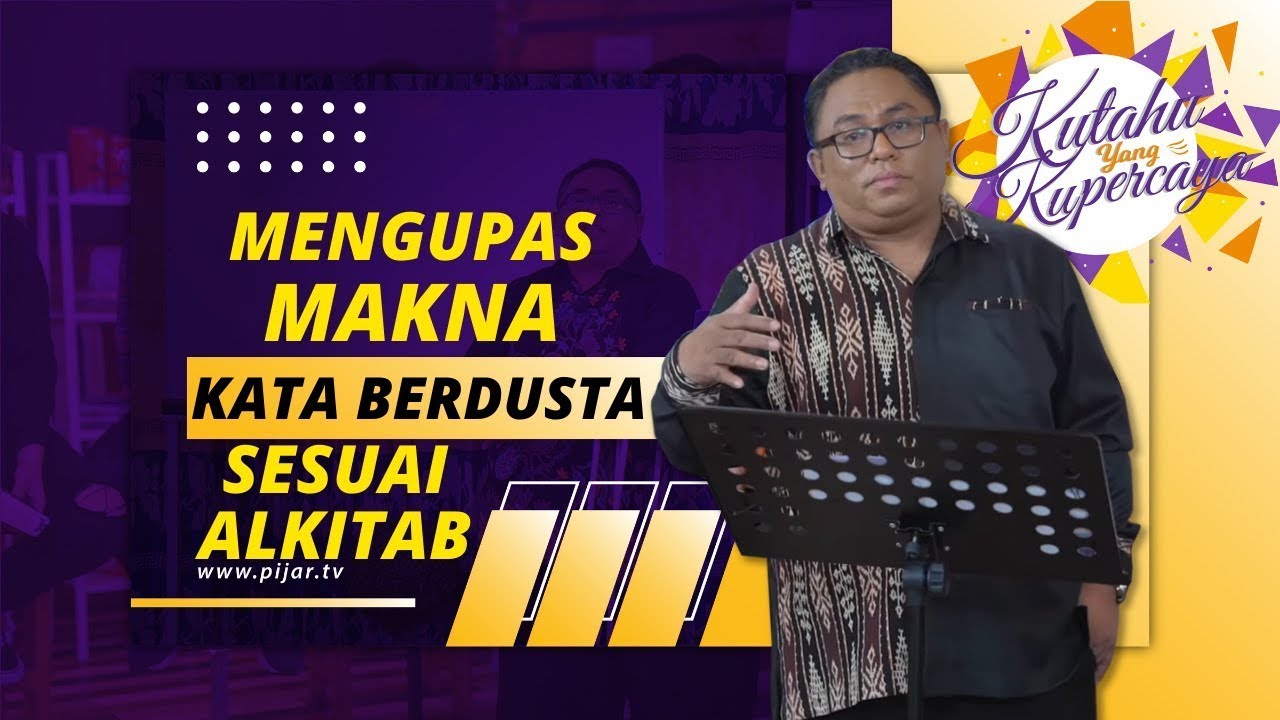 Pdt. Esra Soru : MENGUPAS MAKNA KATA 