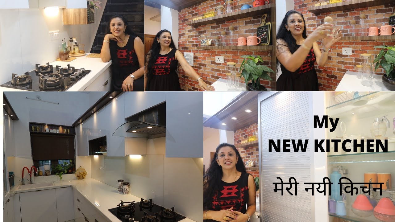 See MY NEW KITCHEN || New KITCHEN Complete Tour | मेरी नयी किचन देखो , Kitchen Tour , Kitchen Design