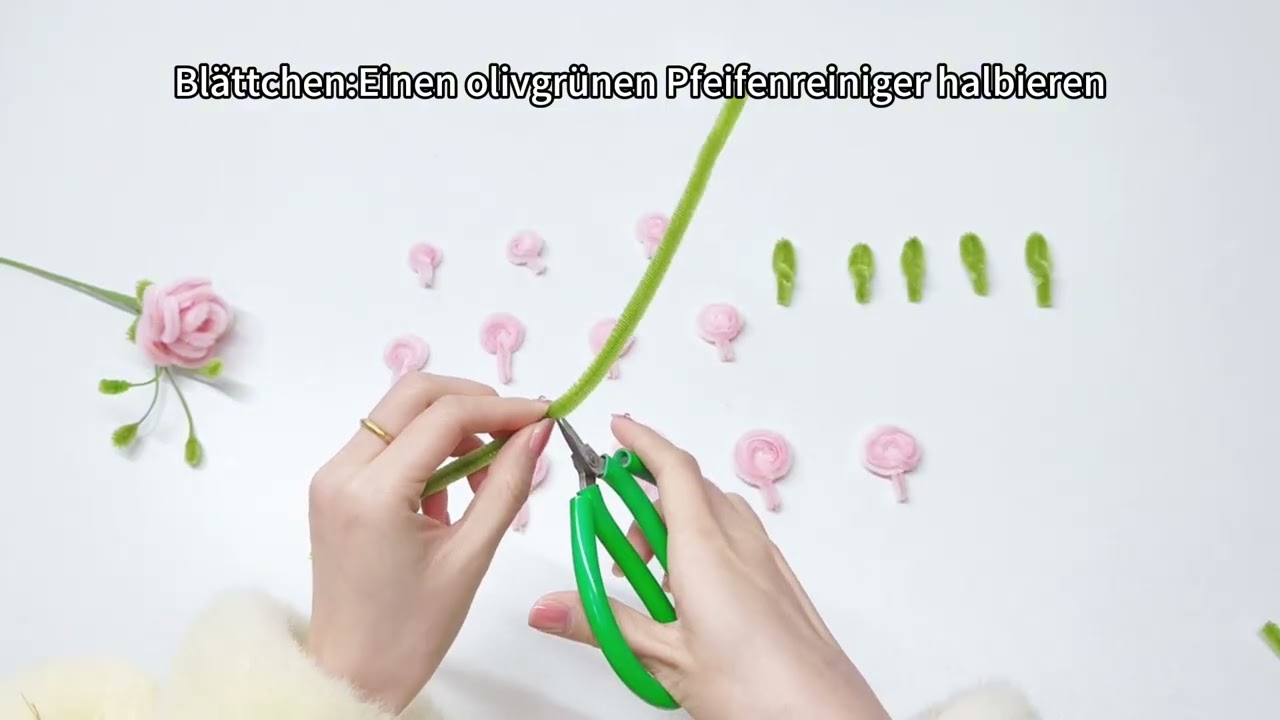 Lektion 2 |  Herstellung von hellrosa Rosen