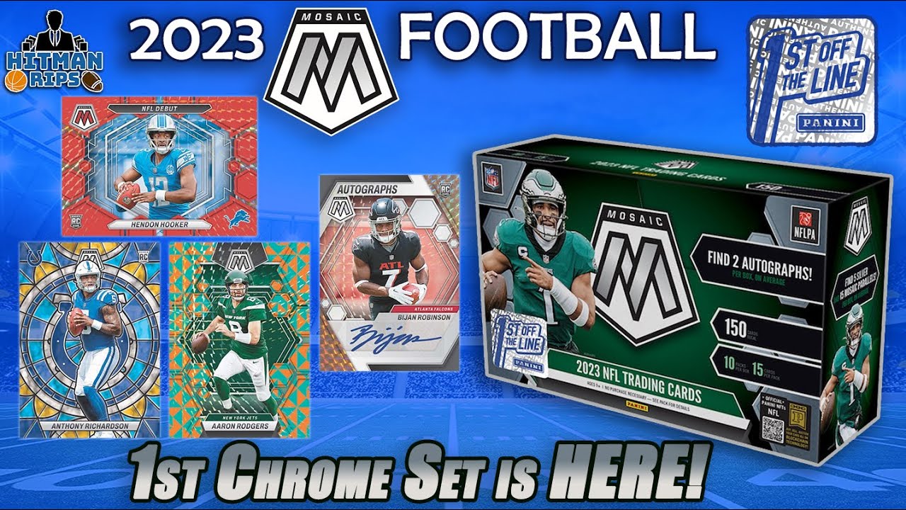 1st Big Chrome Set is Here! 2023 Mosaic Football 1st Off The Line (FOTL) Box