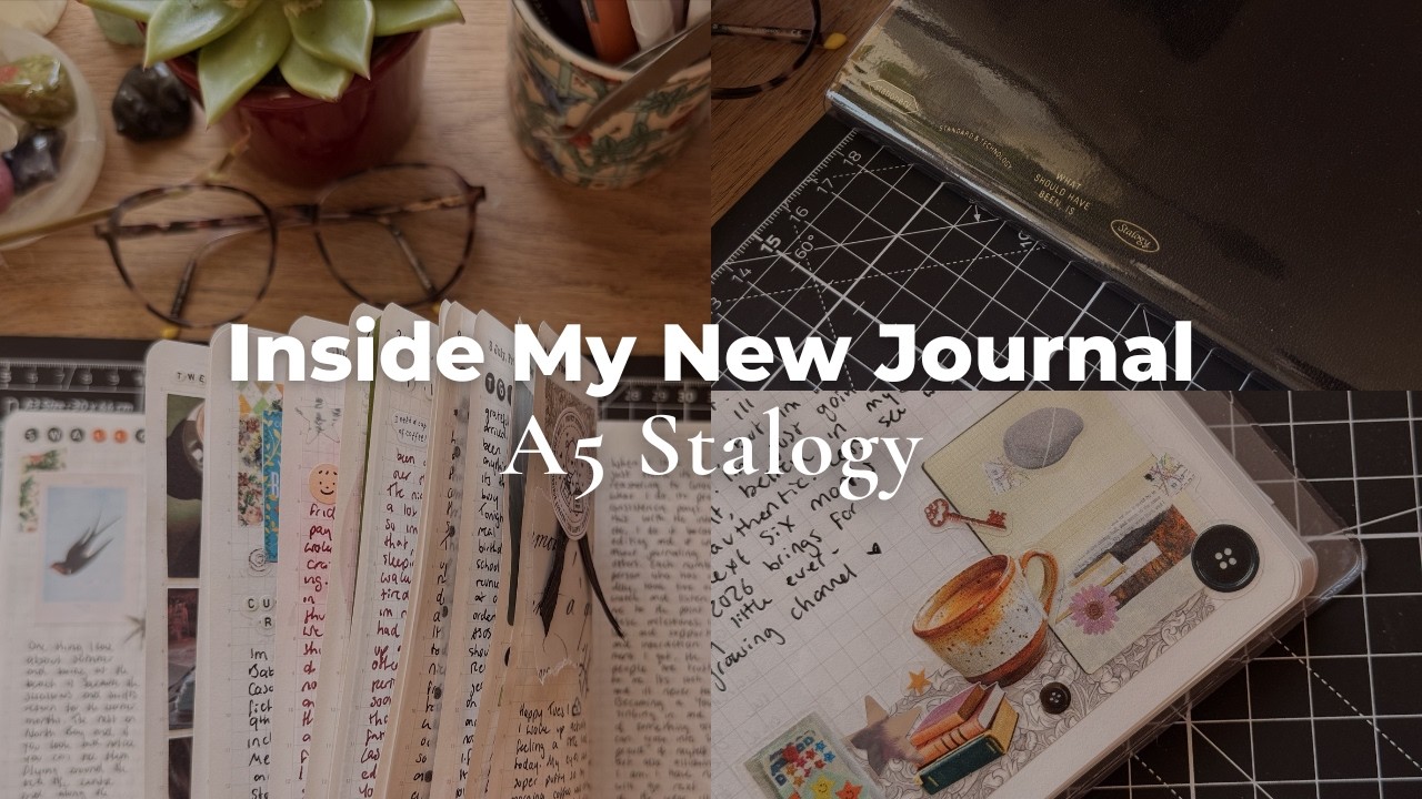 Introducing My A5 Stalogy⭐️🖤 | Journal Flip Through, Stationery & First Impressions