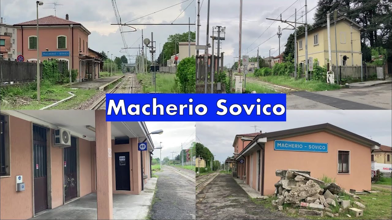 Ritorno sulla vecchia e corta linea Seregno - Carnate Usmate: stazione di MACHERIO SOVICO!