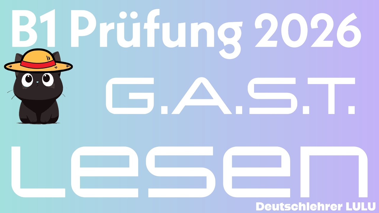 German B1 Reading - Lesen Prüfung DTZ 2026 - Kompletter Übungssatz mit Lösungen (Teil 1-5) #lesenb1