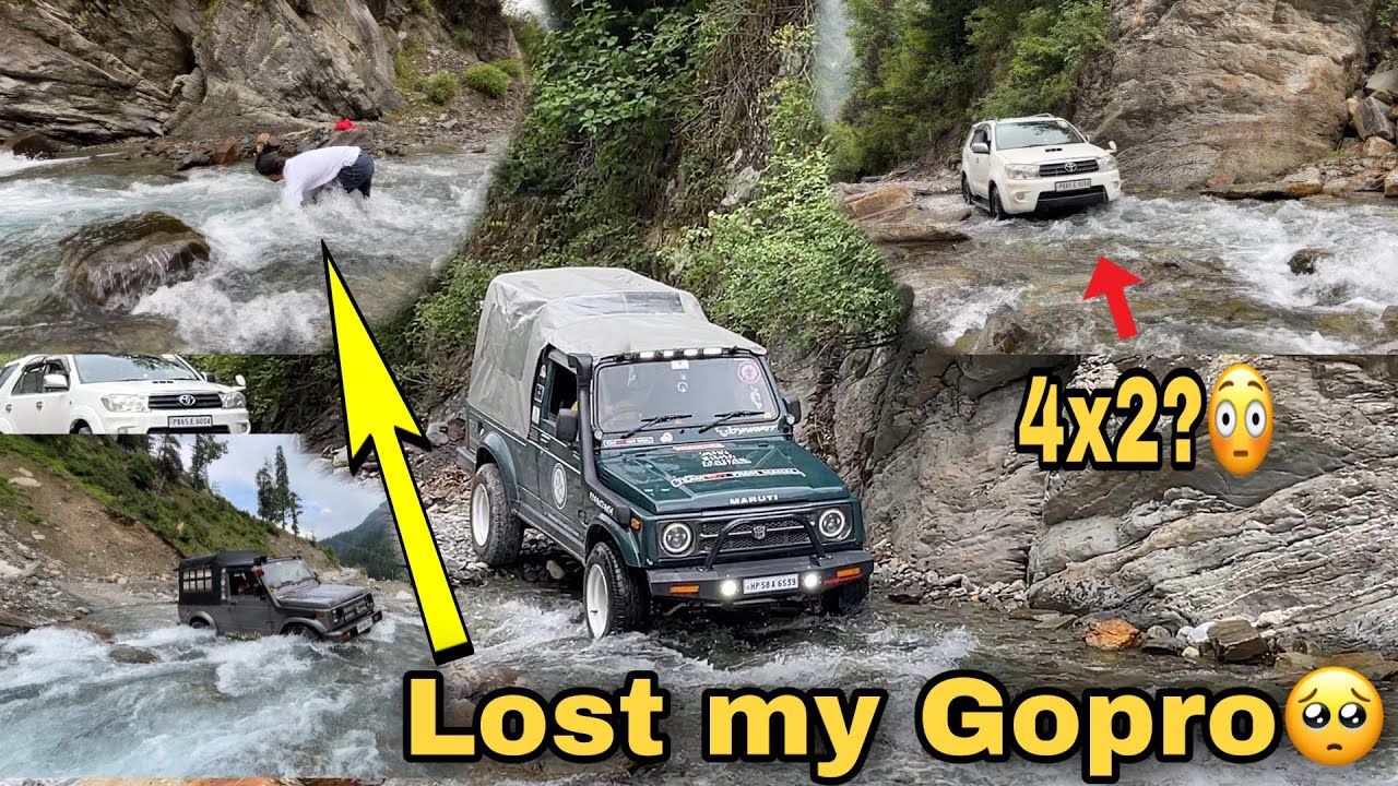 Off-roading gone wrong with Fortuner & Gypsy&rsquo;s || Lost Gopro😰