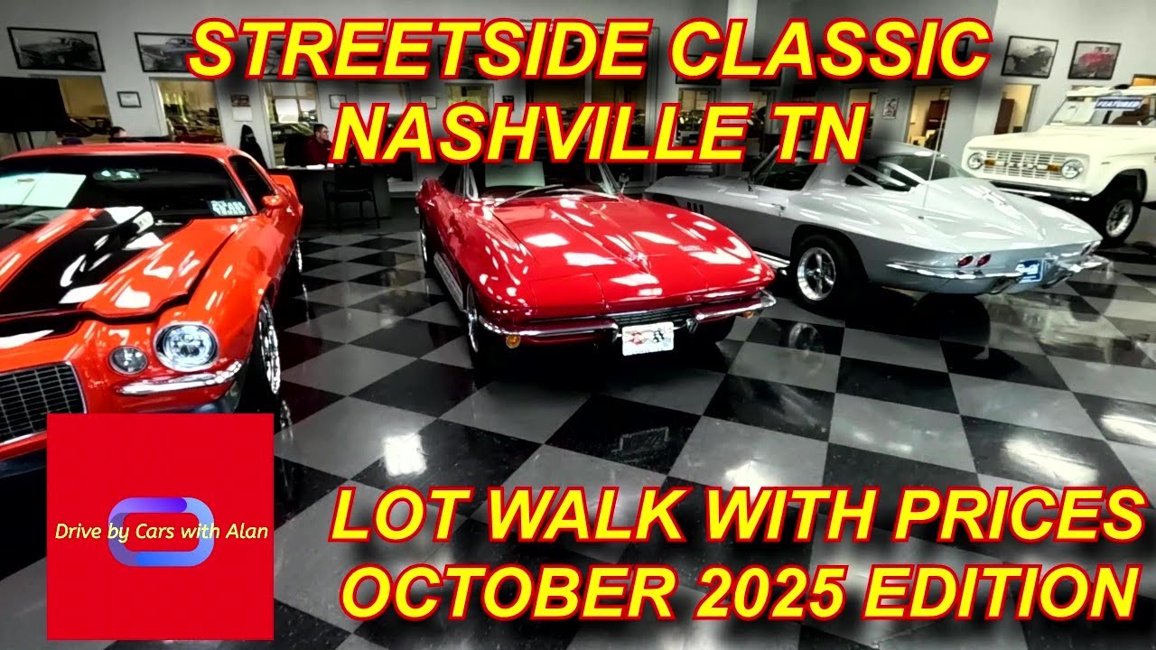 CLASSIC CARS FOR SALE STREETSIDE CLASSICS NASHVILLE LOT WALK