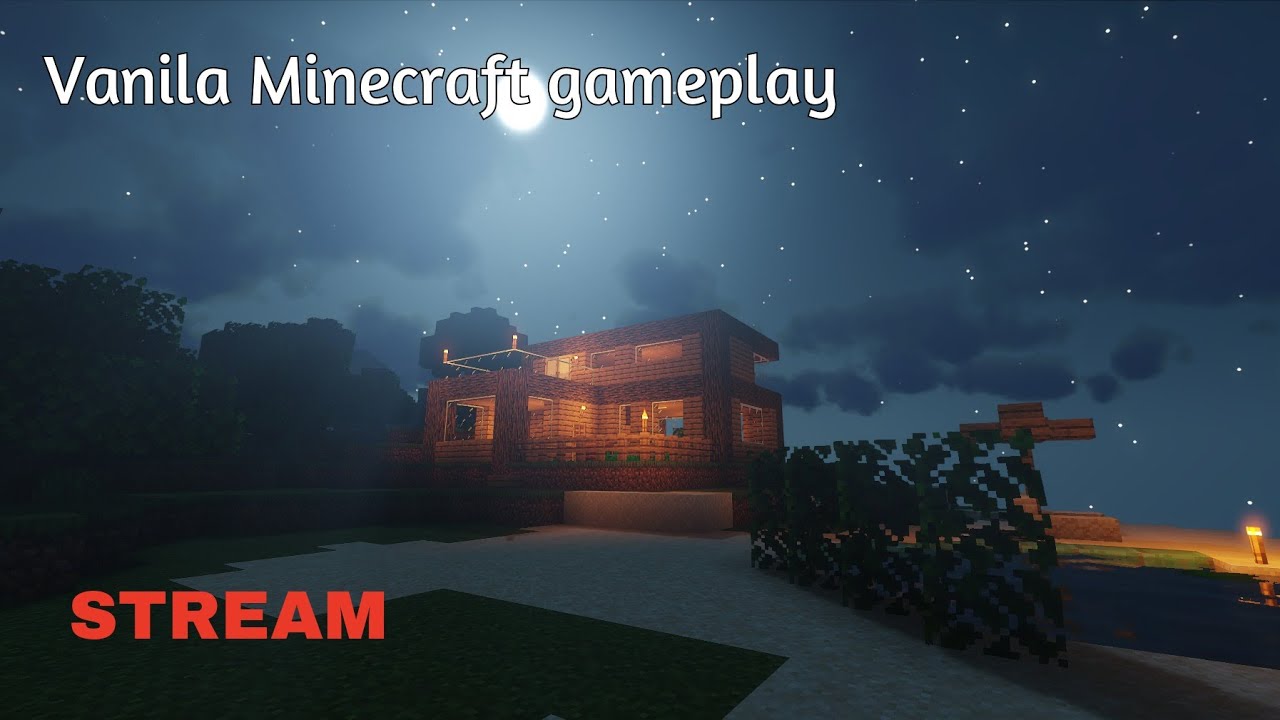 Vanilla Minecraft with shaders gameplay!!!!!!! Chill after the horror Minecraft.