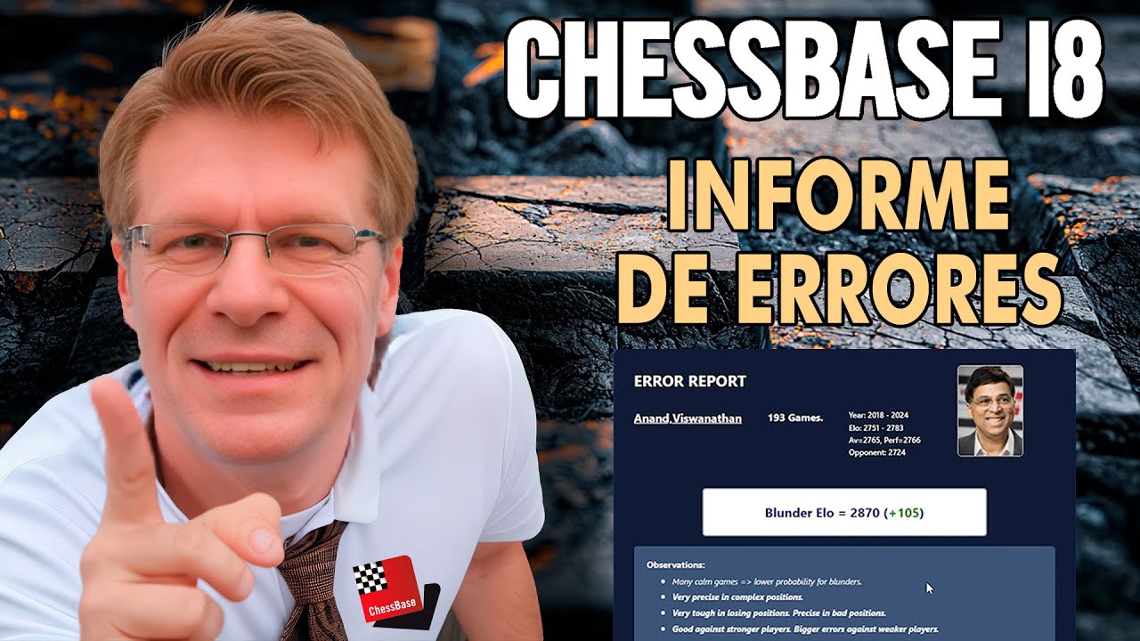 Tutorial Chessbase 18: ¿Cuál es tu Elo de errores? (Matthias Wuellenweber)