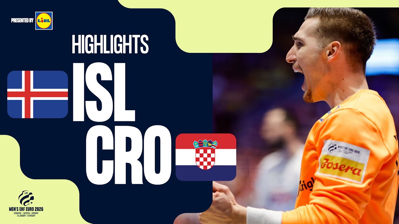 Iceland vs Croatia | Highlights | Men's EHF EURO 2026