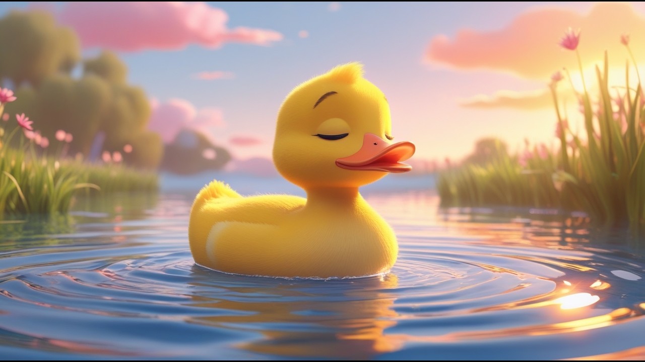 Little Yellow Duck 🦆 | Quack Quack Waddle Waddle | Nursery Rhyme for Kids
