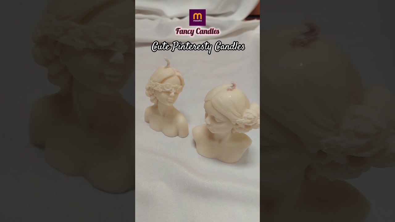 Meesho Cute Pinteresty Candles at Lowest Prices 🤩 Meesho Candle Haul #meesho #candles #viralshorts