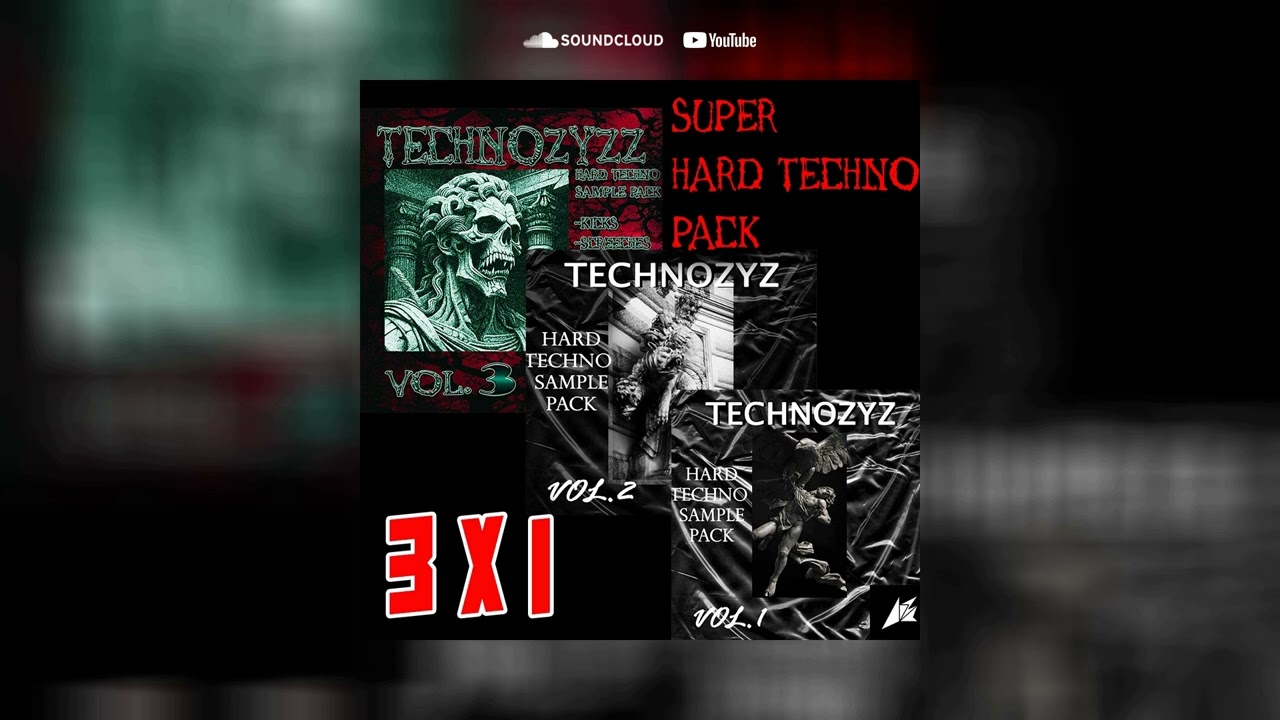 TECHNOZYZZ 3 X 1 SUPER PACK HARD TECHNO SAMPLE PACK