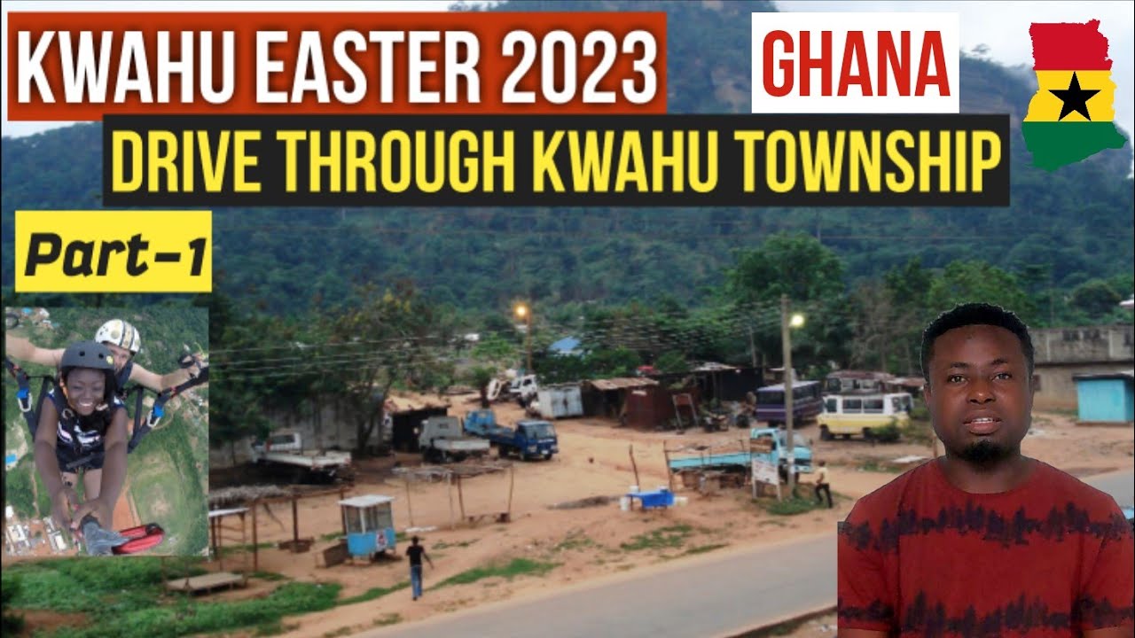 GHANA TOUR: KWAHU EASTER 2023 || DRIVE THROUGH KWAHU TOWNSHIP Part 1 || Mpraeso, Atibie || Kamma Dyn