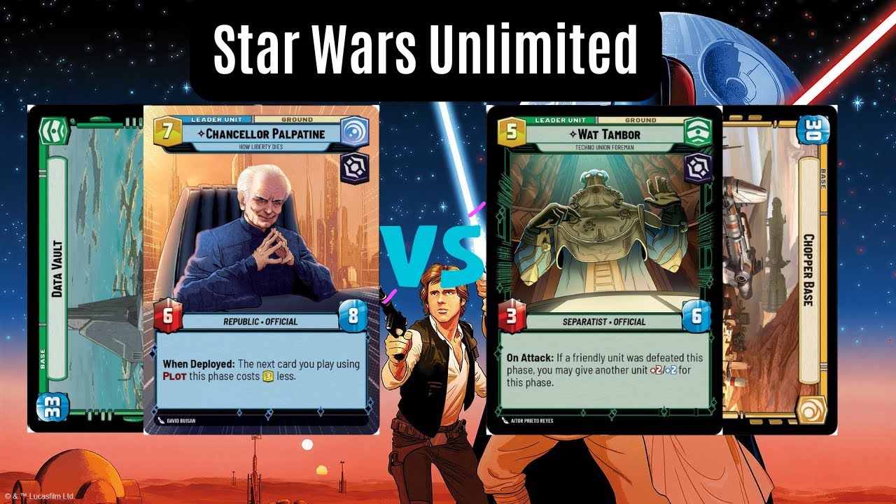 Хранилище данных Палпатина (SEC) против Тамбора Желтого | Игровой процесс Star Wars Unlimited