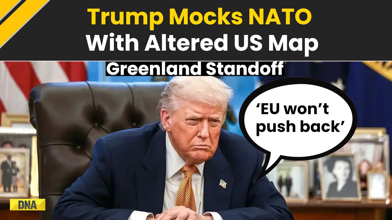 Trump vs NATO: Donald Trump Triggers Global Debate After Posting Altered US Map With Greenland |NATO