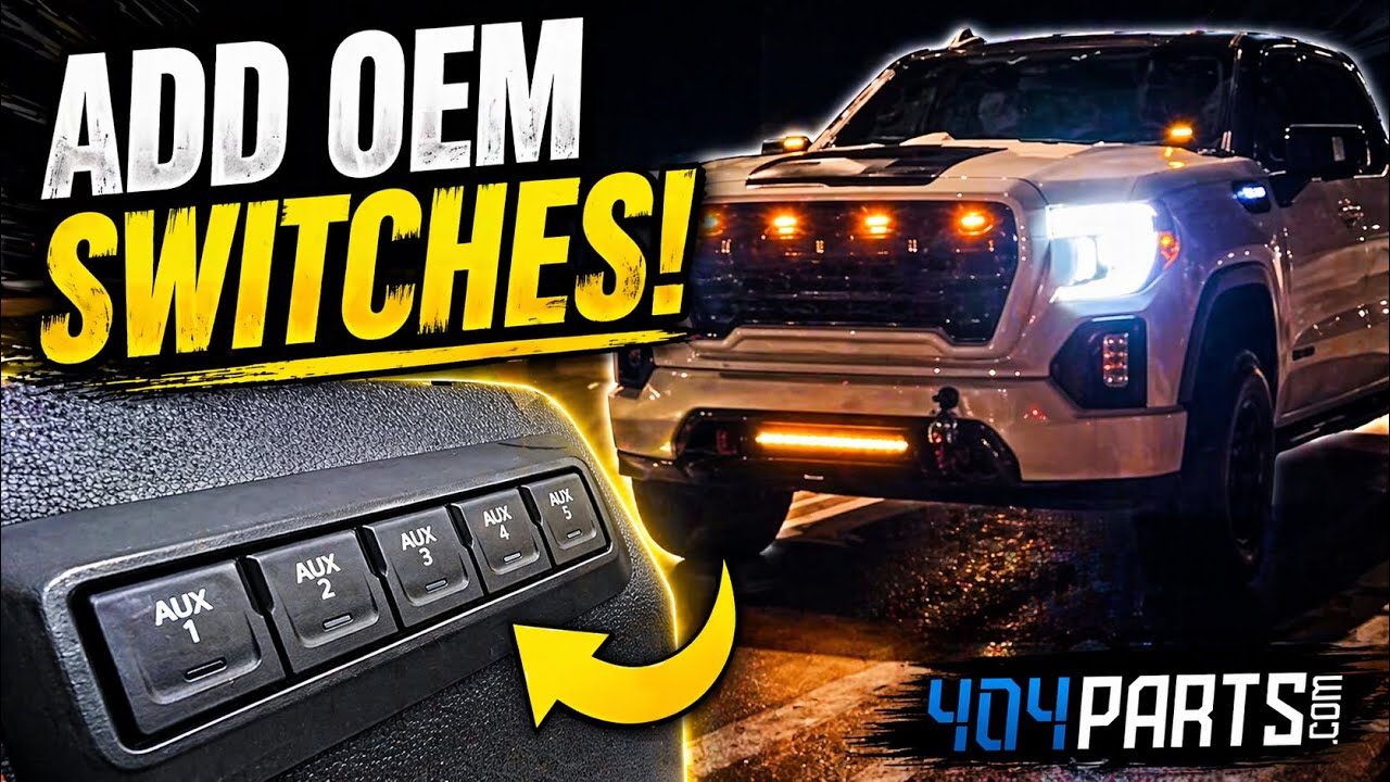GMC Sierra & Chevy Silverado OEM Upfitter Auxiliary Switch Upgrade &ndash; Full Install Guide!