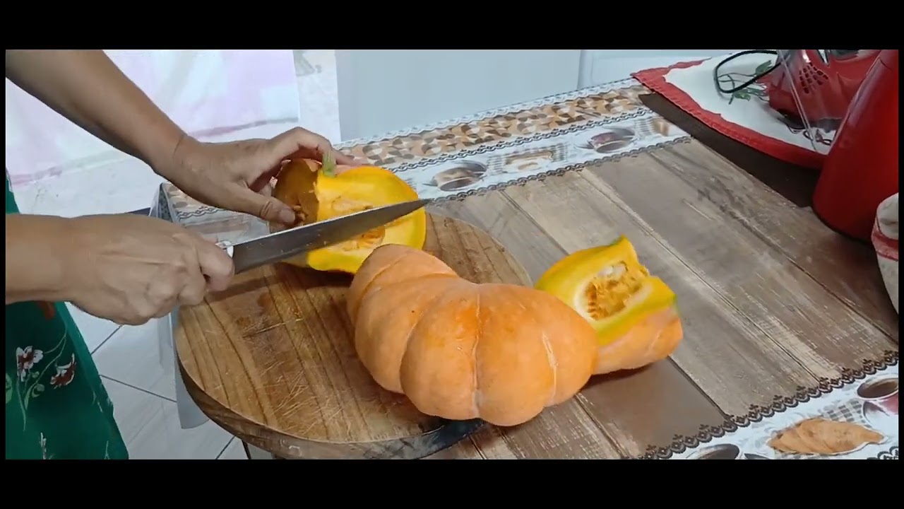 fizemos doce de moranga e pão caseiro