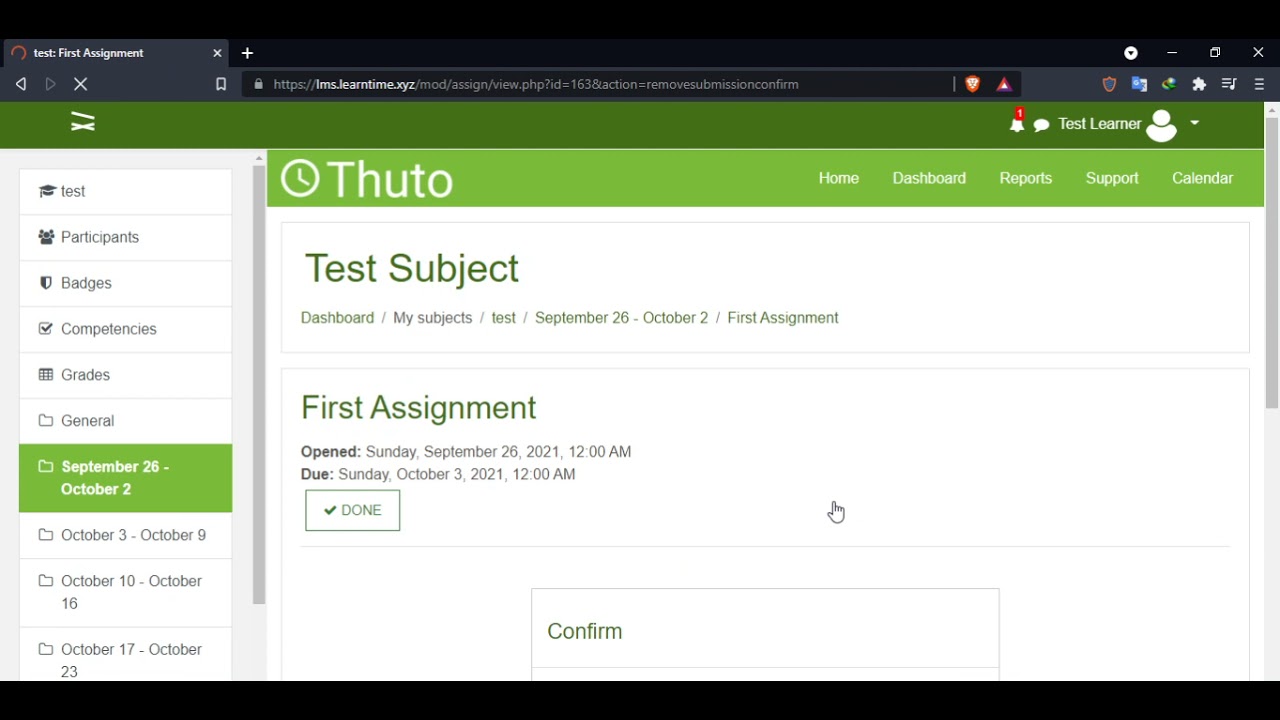 Completing Assessments