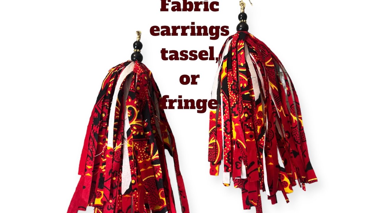African print earrings, jewelry idea how to make  beginners, friendly video
