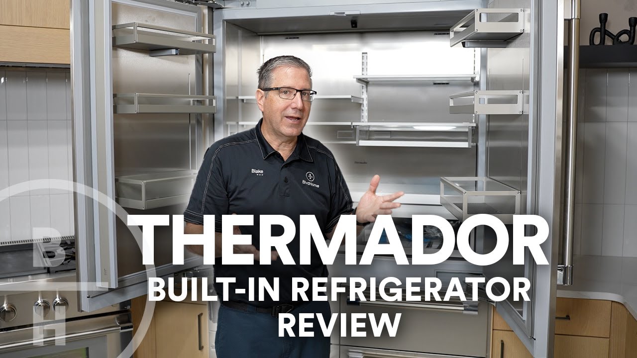 Обзор встраиваемого холодильника Thermador: большая вместимость, глубокая столешница, множество ф...