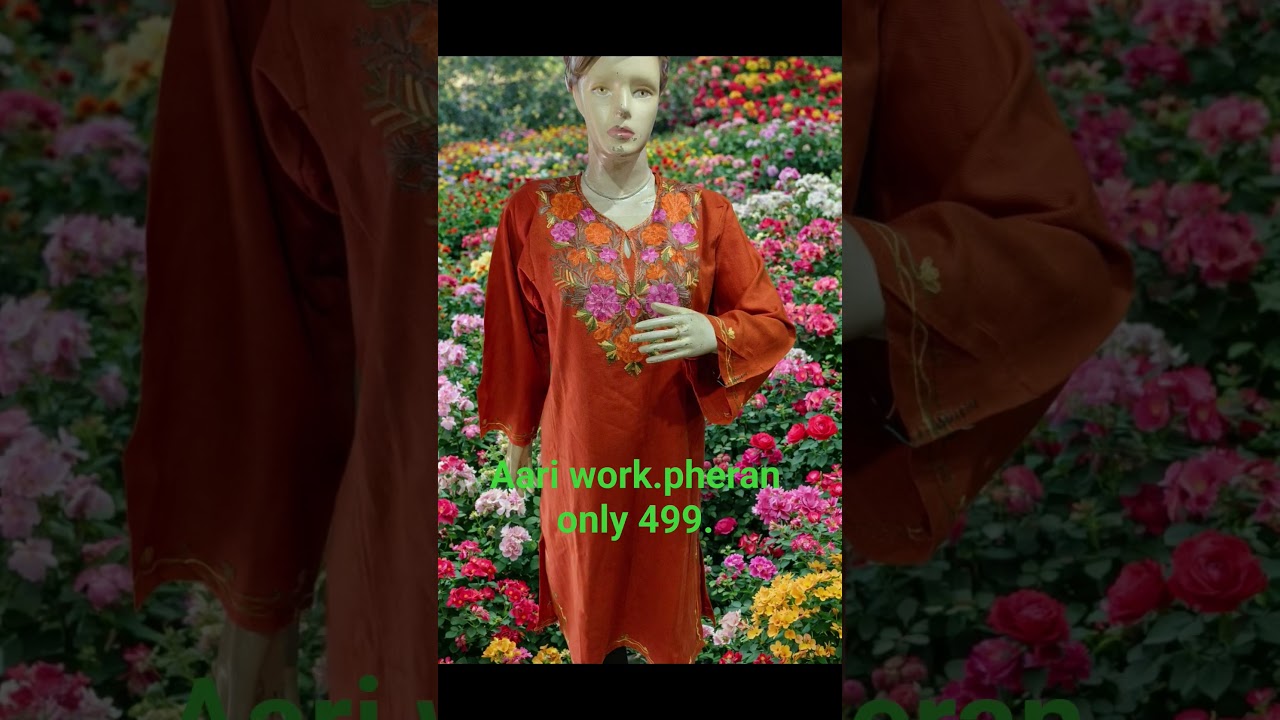 kashmiri machine aari work pheran only 499. 