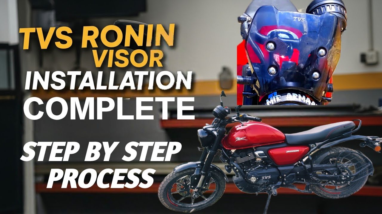TVS Ronin Visor Installation Complete | Windshield Fitting Process Ronin 225 
