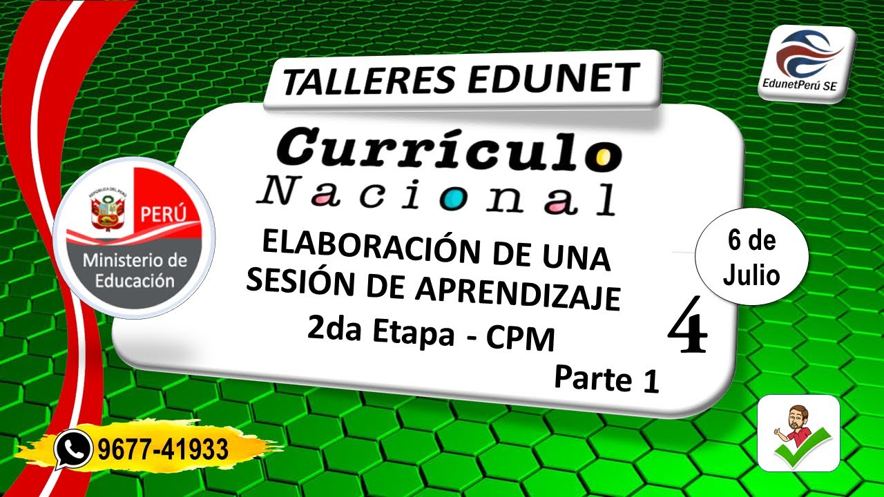 Taller | Sesión de Aprendizaje Parte 01