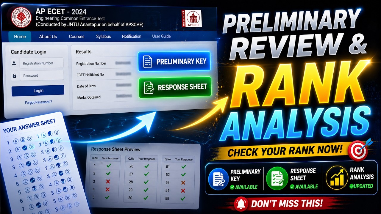 AP ECET Preliminary Review & Rank Analysis 🔥 Check Your Rank Now!