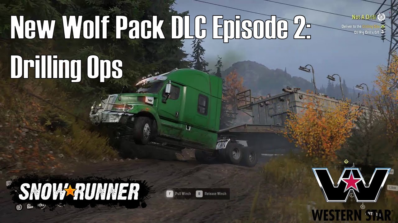 SnowRunner New Wolf Pack DLC, can they restore The Black River drilling site? + AWD sneak peek.