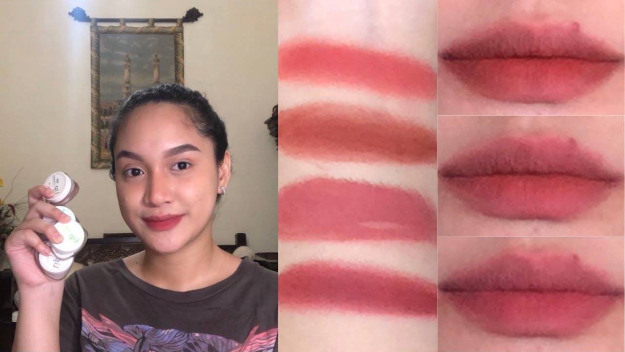 focallure dual use lip mud lip clay & velvet hazy matte cheek (test makan + swatches)