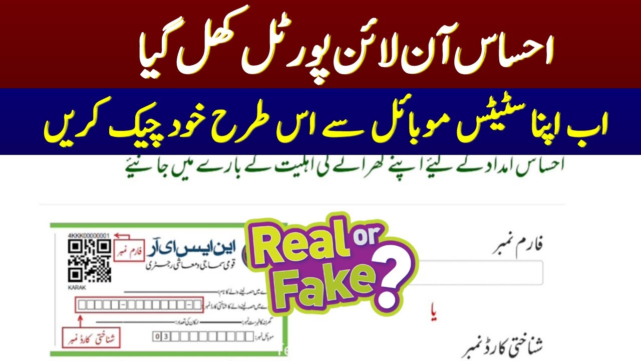 Is This Ehsas Portal Original 2021? | Ehsas 8171 Online Portal Is Fake Or Original| Ehsas Updates