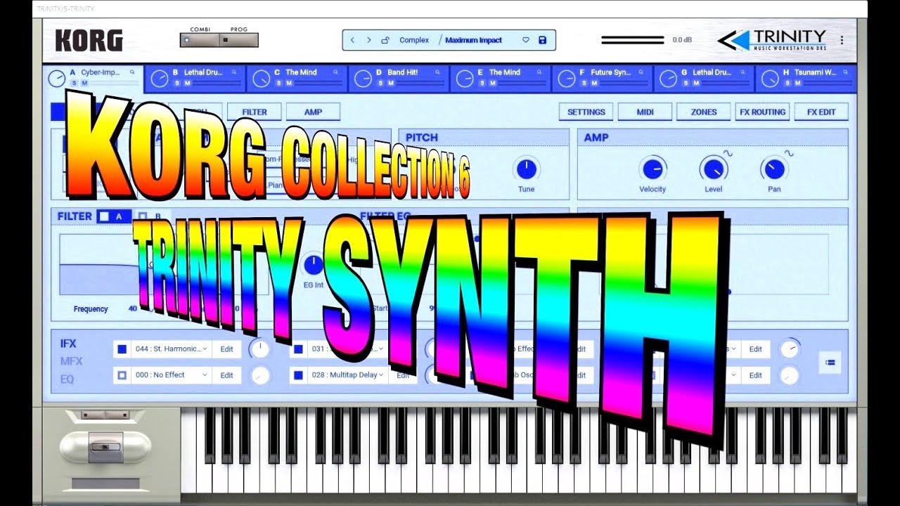 KORG Collection 6 — Korg Trinity — Музыкальная рабочая станция — Большой звуковой тест — ПК и Mac