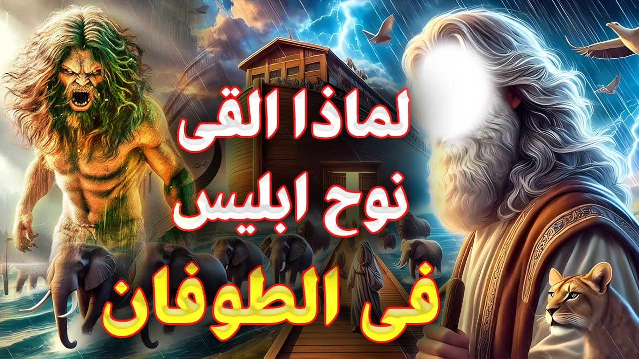 لماذا القي سيدنا نوح إبليس في الطوفان بعد ركوبه في السفينة ؟ وماذا فعل معه جبريل ؟ حقيقة خلق الخنزير