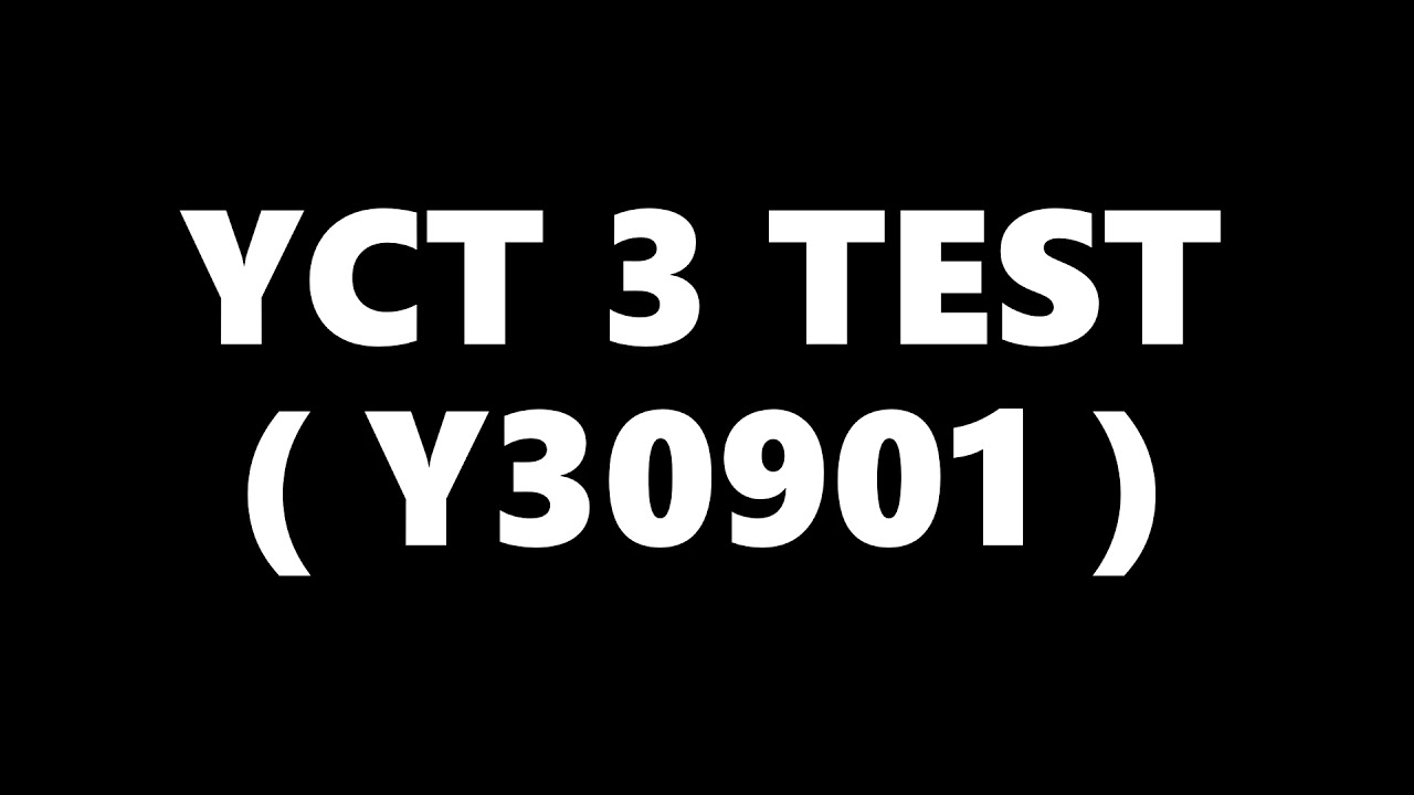 YCT 3 Chinese Kids Test Y30901 Simple Chinese 汉语水平考试
