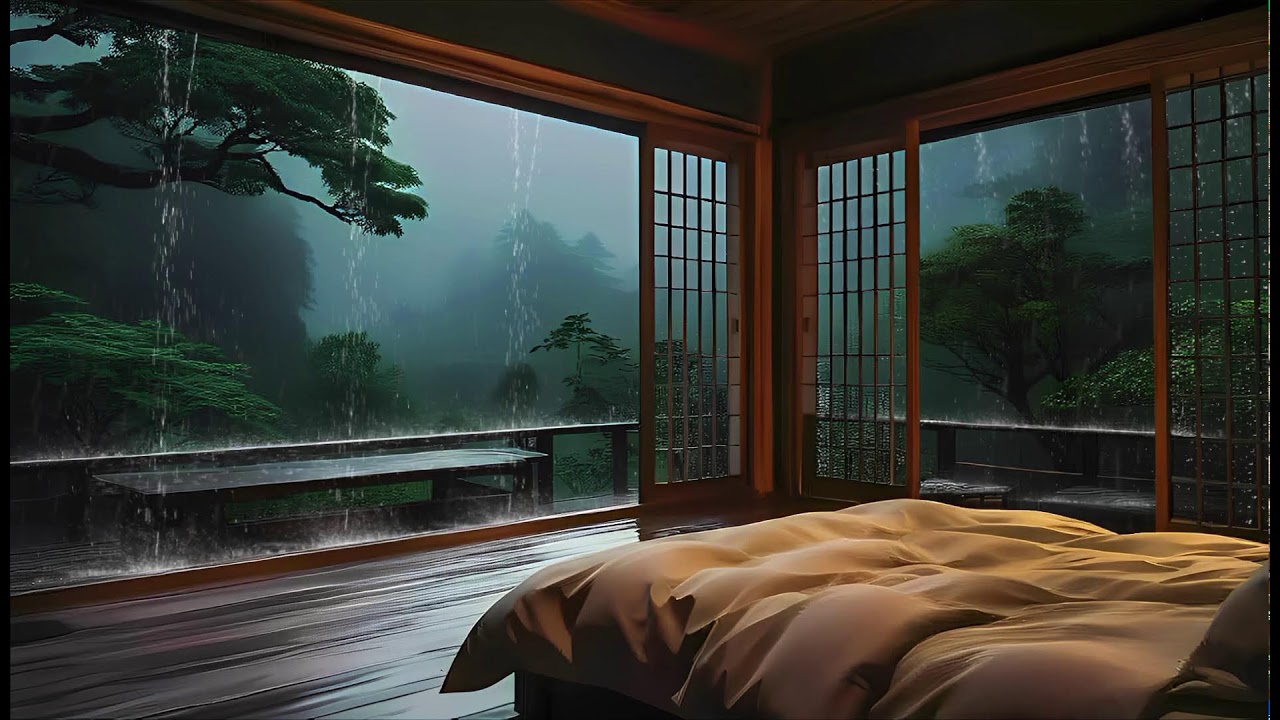 FALL ASLEEP FAST - Calm Sleep Music + Insomnia Relief | Rain Sounds for Stress & Anxiety