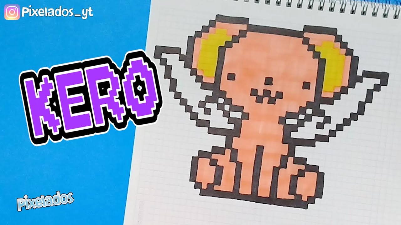 COMO DIBUJAR KERO - SAKURA CARD CAPTOR  PIXEL ART - PIXELADOS