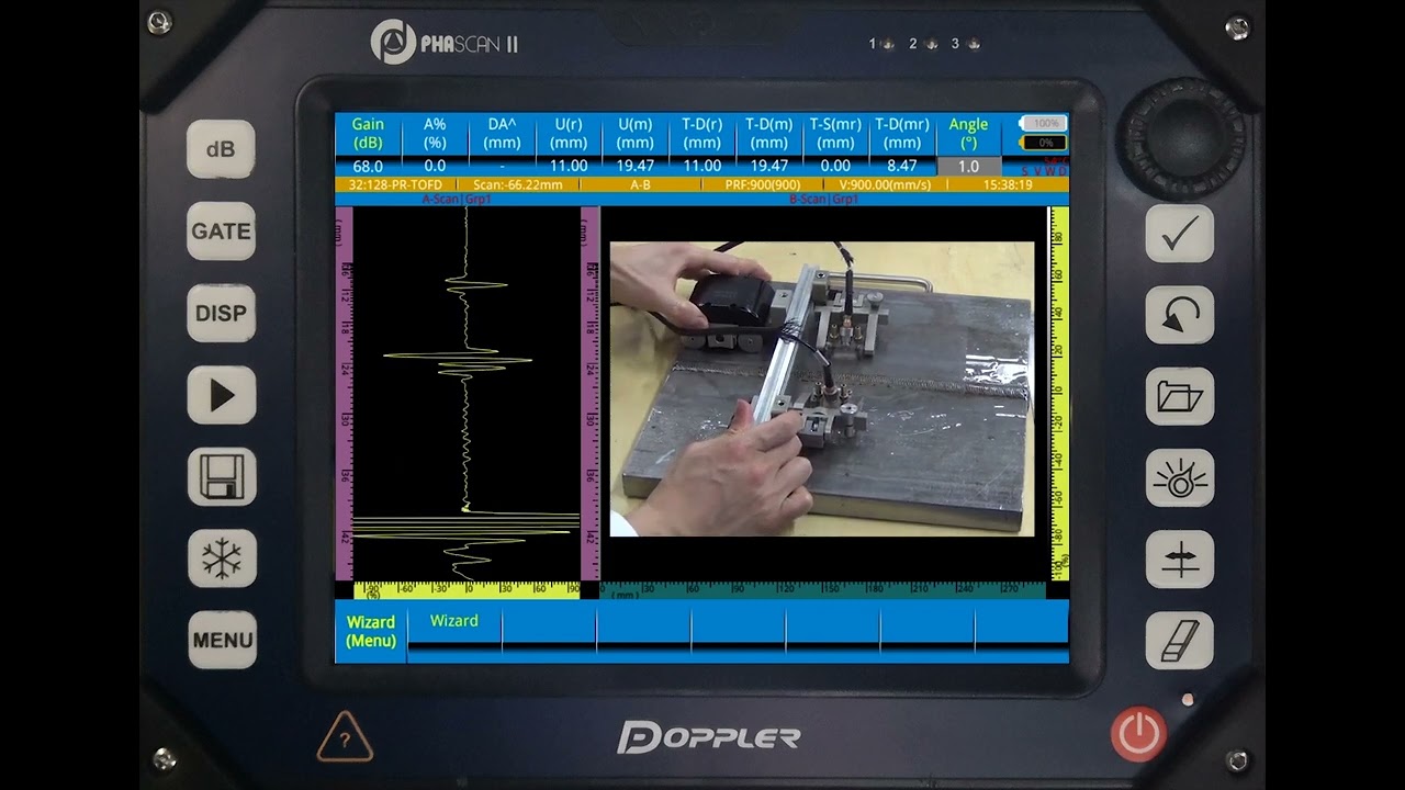 Doppler Phascan Ⅱ Application: TOFD Operation