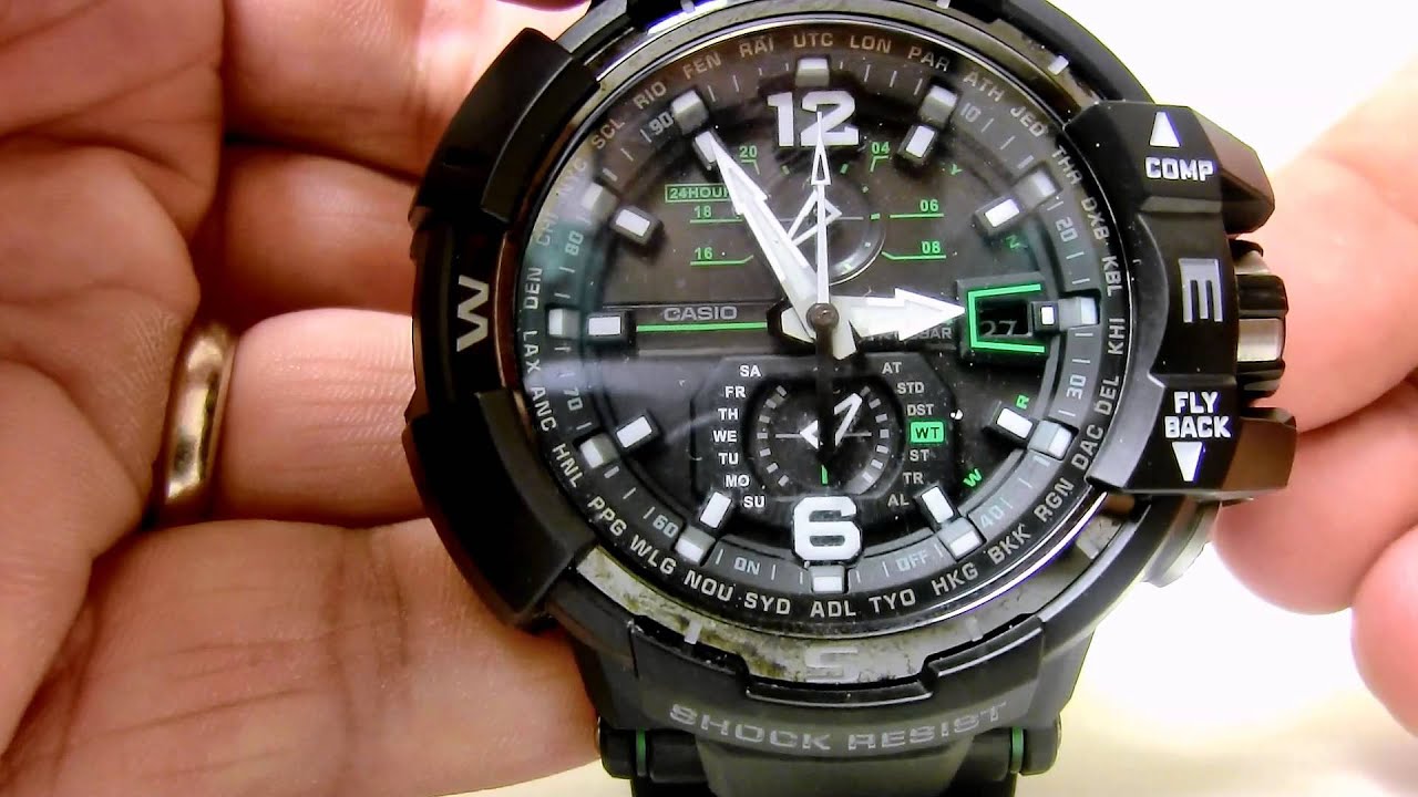 GW-A1100 - Adjusting Settings Including Daylight Saving Time -Spanish