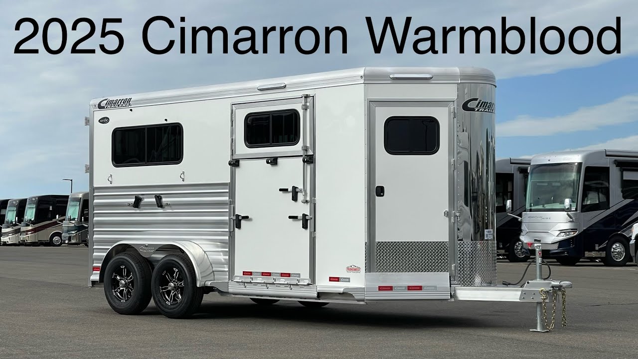 2025 Cimarron Norstar 2 Horse Bumper Pull Warmblood Straight Load