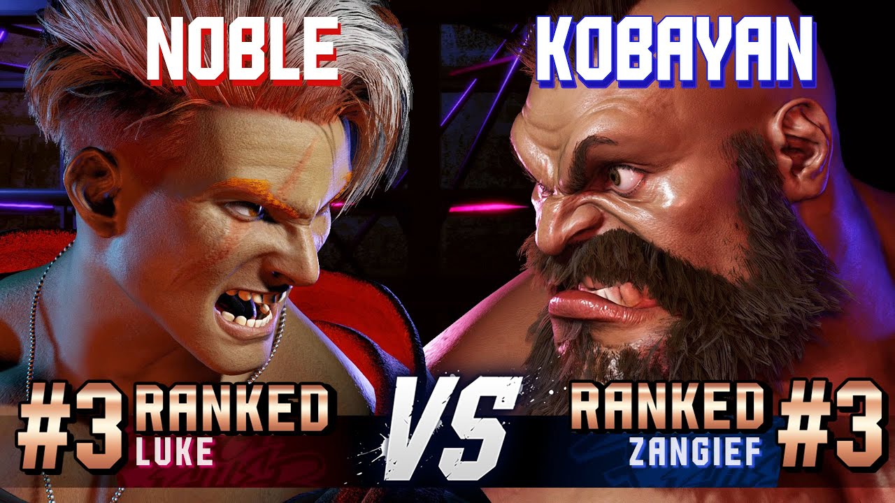 SF6 ▰ NOBLE (#3 Ranked Luke) vs KOBAYAN (#3 Ranked Zangief) ▰ High Level Gameplay